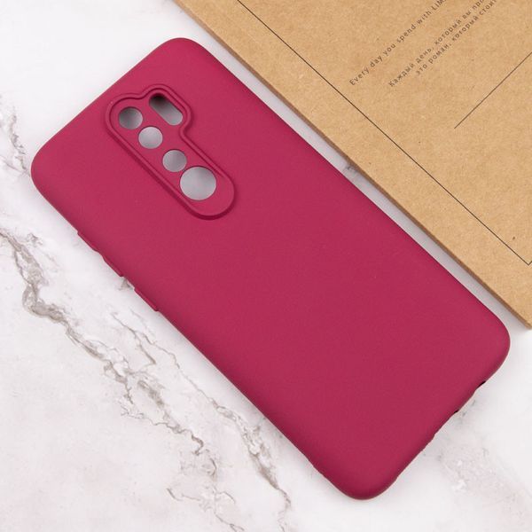 Чохол TPU GETMAN Liquid Silk Full Camera для Xiaomi Redmi 9 Червоний / Dark Red 415181 фото