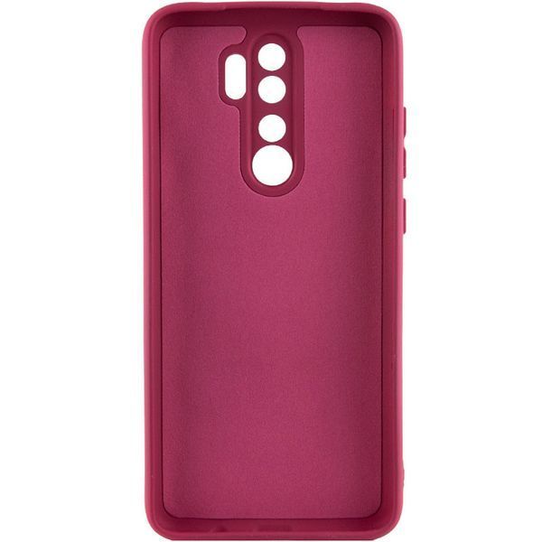 Чохол TPU GETMAN Liquid Silk Full Camera для Xiaomi Redmi 9 Червоний / Dark Red 415181 фото