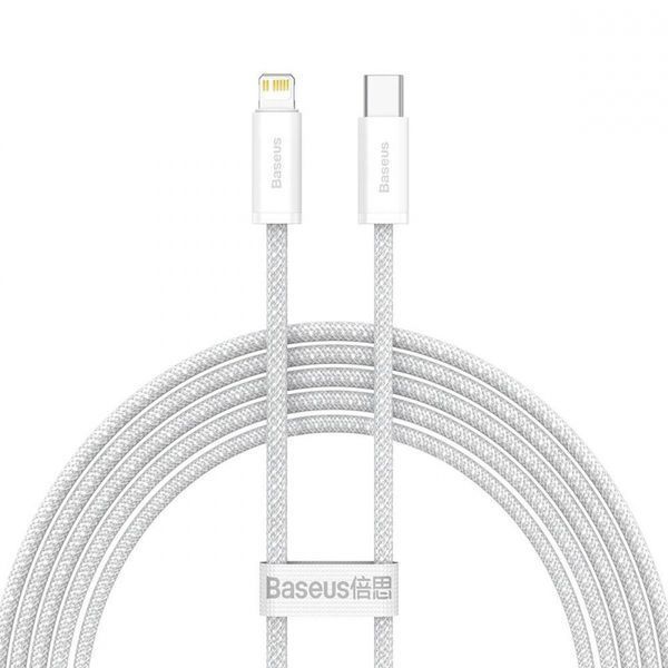 Кабель Baseus Dynamic Series Fast Charging Type-C To IP PD 20W (2m) (CALD000102) White 284907 фото