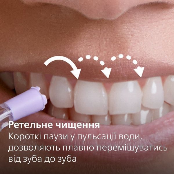 Іригатор Philips стаціонарний Sonicare Philips Sonicare Power Flosser 7000, чаша 600 мл, від мережі , чохол, 4 насадки , білий (HX3911/40) 367582 фото