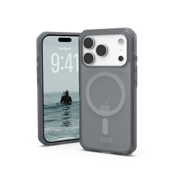 Чохол-накладка iPhone 17 Pro UAG Dot MagSafe, Ash (114536113131) 394696 фото