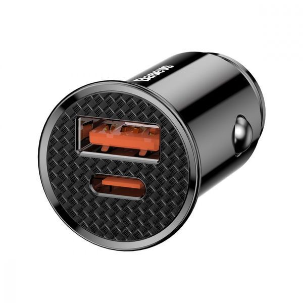 АЗП Baseus 1USB + Type-C Circular Plastic A PPS (5A) (CCALL-YS01) Black 190192 фото