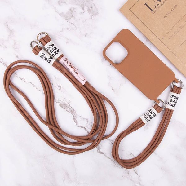 Чохол TPU two straps California для Apple iPhone 12 Pro / 12 (6.1") Коричневий 255740 фото