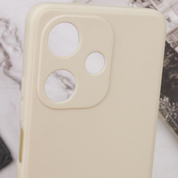 Силіконовий чохол Candy Full Camera для Infinix Hot 30 Play Бежевий / Antigue White 286306 фото