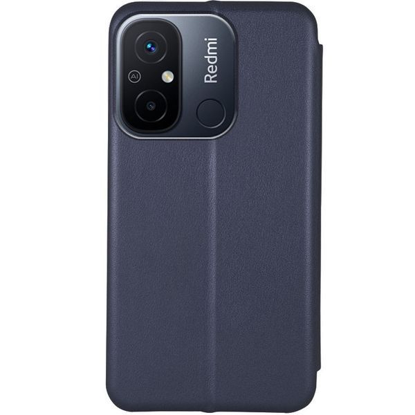 Шкіряний чохол (книжка) Classy для Xiaomi Redmi 12C Темно-синій 273057 фото