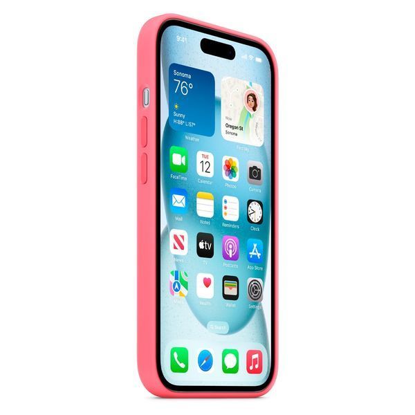 Чохол-накладка Apple iPhone 15 Plus Silicone Case with MagSafe - Pink (MWNE3) 307802 фото