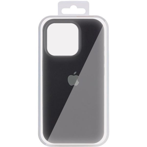 Чохол Silicone Case (AA) Logo with MagSafe для Apple iPhone 13 (6.1") Чорний / Black 402234 фото