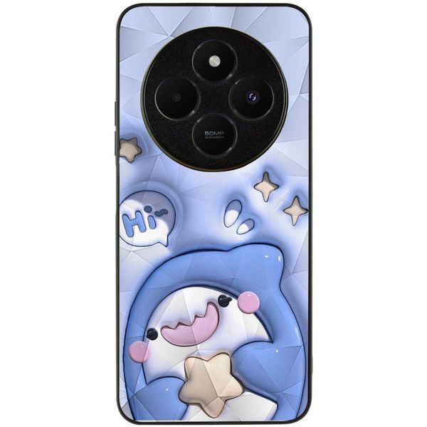 TPU+PC чохол Prisma Fluffie для Xiaomi Redmi 14C / Poco C75 Shark 358007 фото