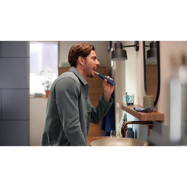 Щітка зубна електр. Philips, Sonicare 6100 Series, 62т. колив/хв, насадок-1, футляр, синій (HX7403/05) 379798 фото