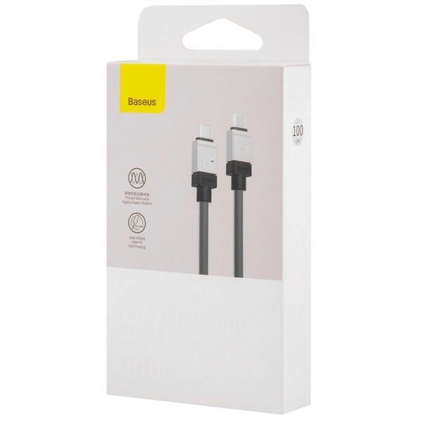 Кабель Baseus CoolPlay Series Type-C To Type-C 100W (1m) CAKW000202 White 275949 фото