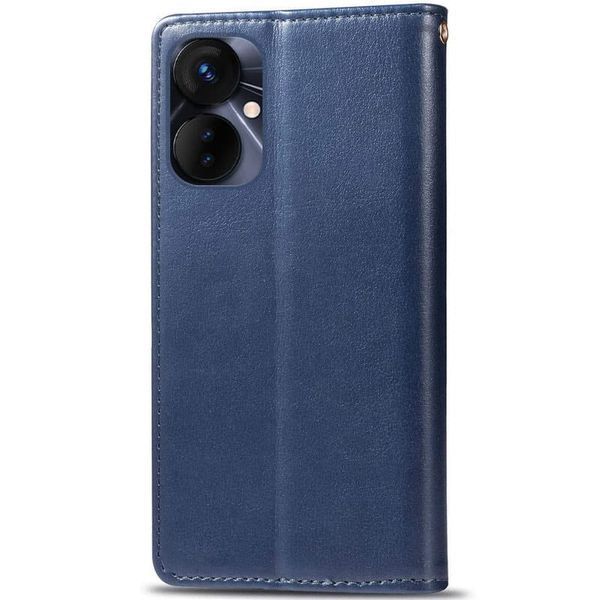 Шкіряний чохол книжка GETMAN Gallant (PU) для TECNO Spark 9 Pro (KH7n) Синій 268124 фото