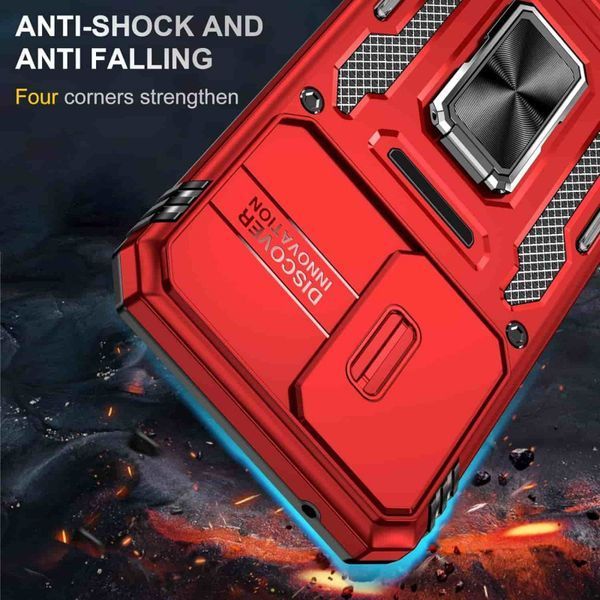 Ударостійкий чохол Camshield Army Ring для Samsung Galaxy A54 5G Червоний / Red 271450 фото