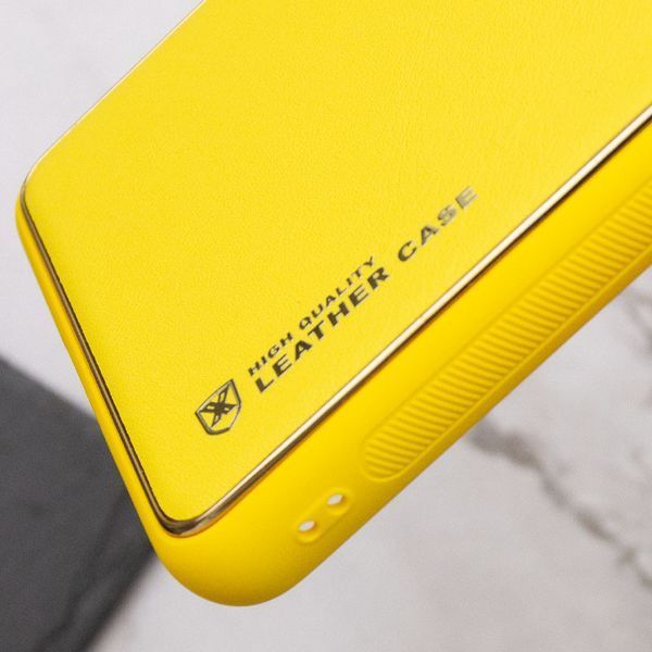 Шкіряний чохол Xshield для Samsung Galaxy S24 Жовтий / Yellow 285978 фото