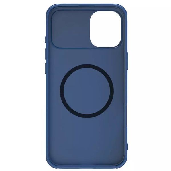 Карбонова накладка Nillkin CamShield Pro Magnetic для Apple iPhone 16 (6.1") Blue 361227 фото