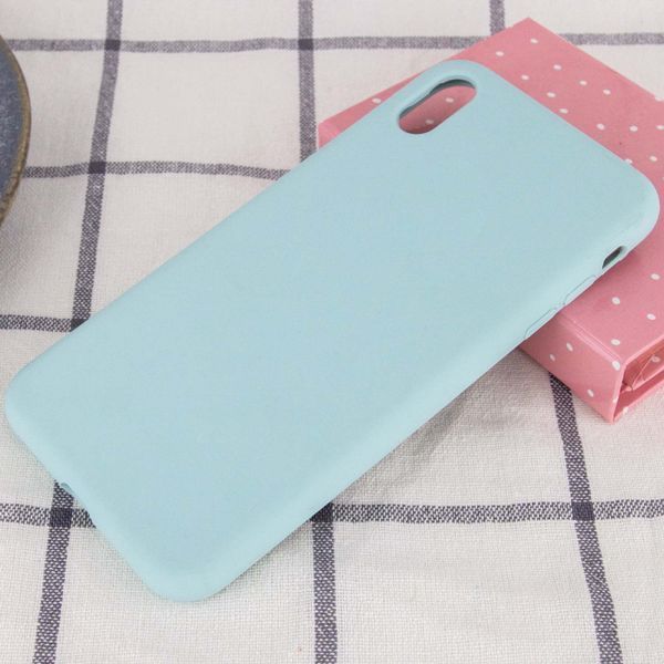 Чохол Silicone Case Full Protective (AA) NO LOGO для Apple iPhone X / XS (5.8") Бірюзовий / Turquoise 348781 фото