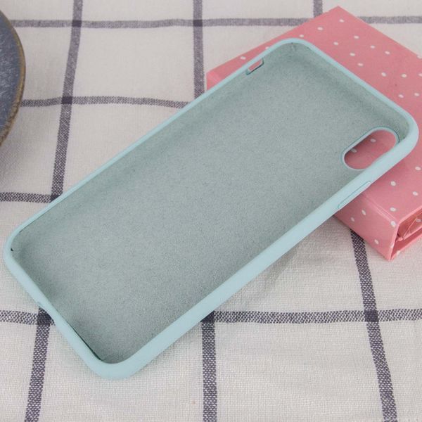 Чохол Silicone Case Full Protective (AA) NO LOGO для Apple iPhone X / XS (5.8") Бірюзовий / Turquoise 348781 фото