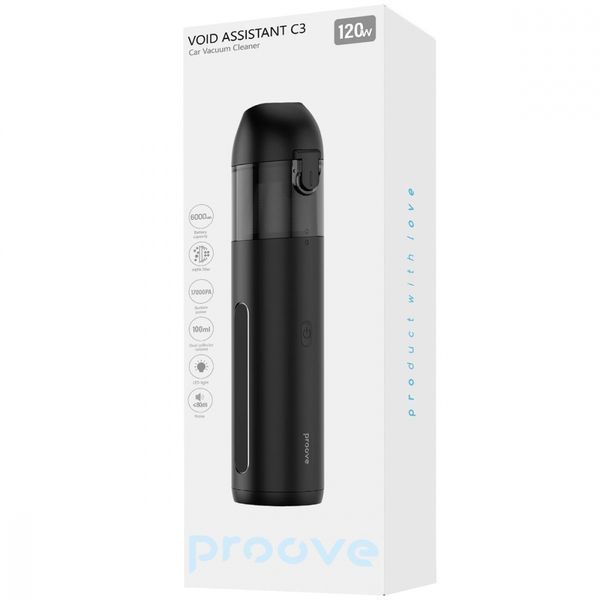 Портативний Пилосос Proove Void Assistant С3 (17000pa) (PAVC31201201) Black 338986 фото