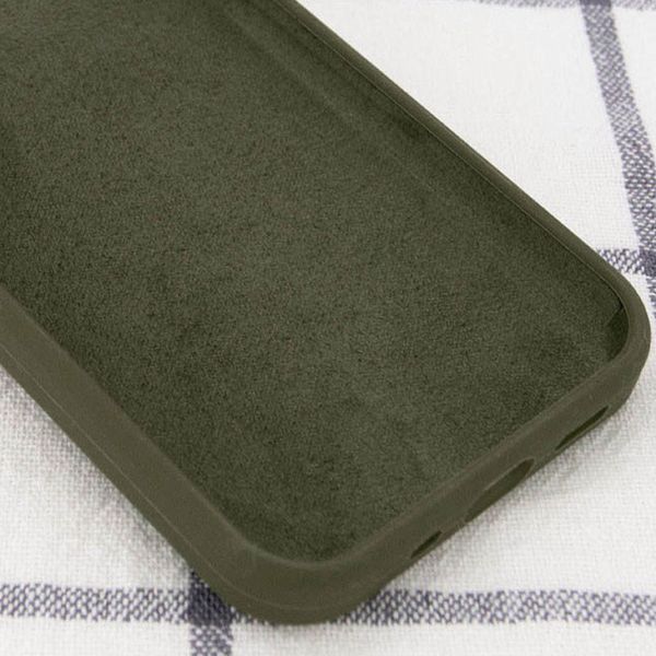 Чохол Silicone Case Full Protective (AA) NO LOGO для Apple iPhone 15 Plus (6.7") Зелений / Dark Olive 348935 фото
