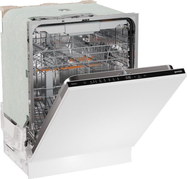 Посудомийна машина Gorenje вбудовувана, 16компл., A+++, 60см, AquaStop, автоматичне відчинення, сенсорн.упр, 3и кошики, білий (GV16D5) 373691 фото