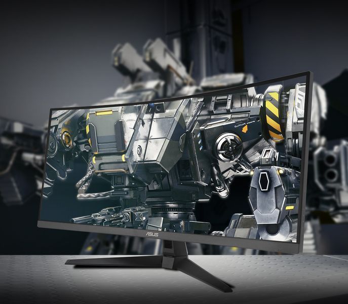 Монітор Asus 34" TUF Gaming VG34VQ3B 2xHDMI, 2xDP, 4xUSB, MM, VA, 3440x1440, 21:9, 180Hz, 1ms, DCI-P3 90%, CURVED, AdaptiveSync, HDR400 365889 фото