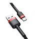 Кабель Baseus Cafule USB to Type-C 3A, 1м, red+black (CATKLF-B91) 148762 фото 2