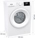 Пральна машина Gorenje фронтальна, 7кг, 1200, A+, 43.5см, дисплей, пар, інвертор, білий (WNGPI72SBS) 375907 фото 7