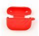 Чохол для навушників Silicon Case Airpods Pro карабин волна Red 215165 фото 1