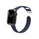 Ремінець Silicone-steel buckle для Apple Watch 42/44/45mm Navy blue 264628 фото 1