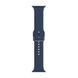 Ремінець Silicone-steel buckle для Apple Watch 42/44/45mm Navy blue 264628 фото 3