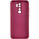 Чохол TPU GETMAN Liquid Silk Full Camera для Xiaomi Redmi 9 Червоний / Dark Red 415181 фото 2