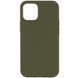 Чохол Silicone Case Full Protective (AA) NO LOGO для Apple iPhone 15 Plus (6.7") Зелений / Dark Olive 348935 фото 1