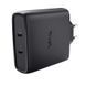 Зарядний пристрій мережевий Trust Maxo 100Вт, GaN, 2xUSB-C ,PD/PPS, чорний 393200 фото 1
