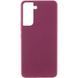 Чохол Silicone Cover Lakshmi (AAA) для Samsung Galaxy S21 FE Бордовий / Plum 288452 фото 1