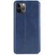 Шкіряний чохол-книжка GETMAN Cubic (PU) для Apple iPhone 12 Pro / 12 (6.1") Синій 398569 фото 3