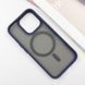 TPU+PC чохол Metal Buttons with MagSafe для Apple iPhone 16 Pro Max (6.9") Синій 318286 фото 3