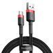 Кабель Baseus Cafule USB to Type-C 3A, 1м, red+black (CATKLF-B91) 148762 фото 1