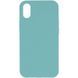 Чохол Silicone Case Full Protective (AA) NO LOGO для Apple iPhone X / XS (5.8") Бірюзовий / Marine Green 321042 фото 1