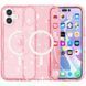 Чохол TPU Galaxy Sparkle (MagFit) для Apple iPhone 16 (6.1") Pink+Glitter 317020 фото 5