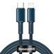 Кабель Baseus High Density Braided Type-C To Lightning PD 20W (1m) Blue 274138 фото 1