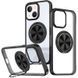 TPU+PC чохол Metal Ring with MagSafe для Apple iPhone 15 (6.1") Чорний 323718 фото 1