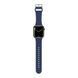 Ремінець Silicone-steel buckle для Apple Watch 42/44/45mm Navy blue 264628 фото 2