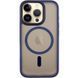 TPU+PC чохол Metal Buttons with MagSafe для Apple iPhone 16 Pro Max (6.9") Синій 318286 фото 1