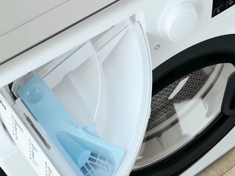 Пральна машина Whirlpool фронтальна, 7кг, 1200, A+++, 43.5см, дисплей, пара, інвертор, люк чорний, білий (WRSB7259WBUA) 375484 фото