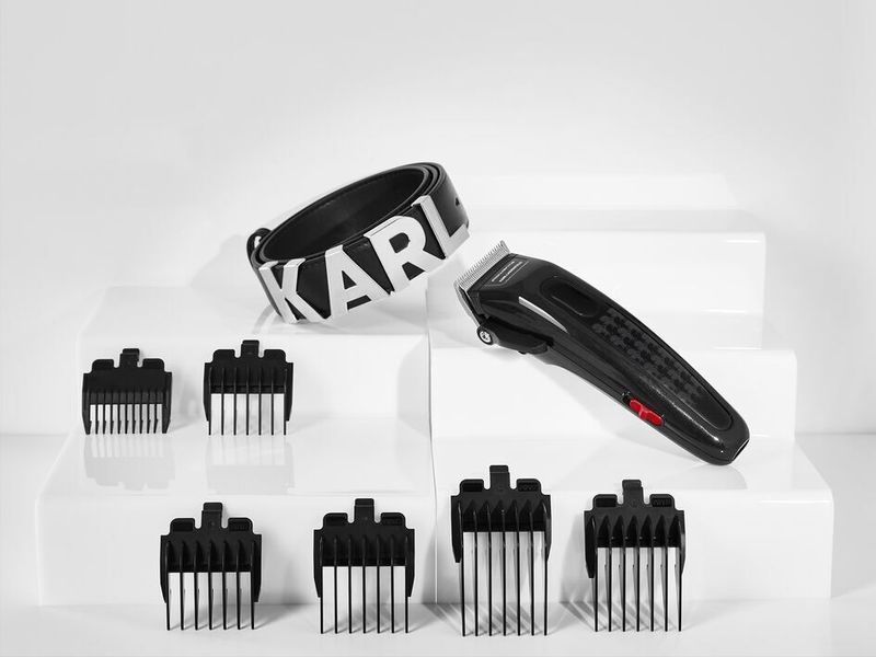 Машинка для стрижки Rowenta Karl Lagerfeld Perfect Line, мережа+акум., роторний мотор, насадок-6, сталь, чорний (TN152LF0) 372252 фото