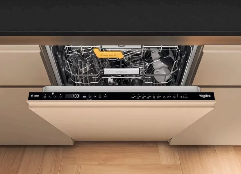 Посудомийна машина Whirlpool вбудована, 14компл., A+++, 60см, дисплей, 3й кошик, білий (W8IHP42L) 376001 фото