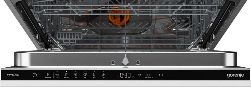 Посудомийна машина Gorenje вбудовувана, 16компл., A+++, 60см, AquaStop, автоматичне відчинення, сенсорн.упр, 3и кошики, білий (GV16D5) 373691 фото