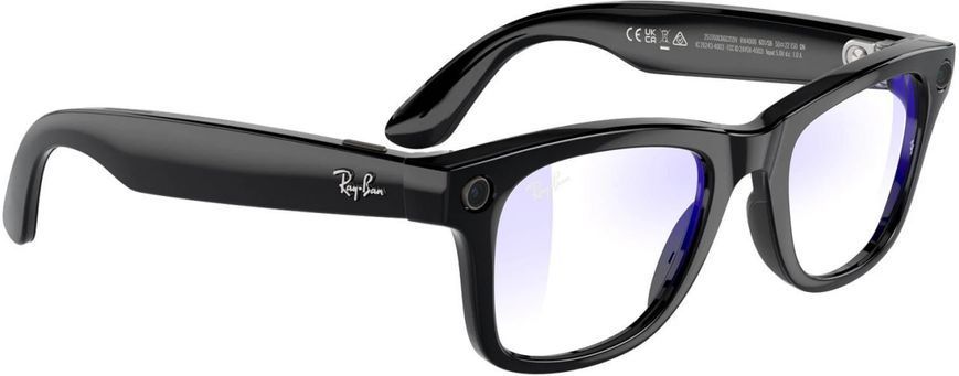Розумні окуляри RAY-BAN | META WAYFARER - Shiny Black - Clear Transitions - L (RW4006 601/SB 50-22) 288213 фото