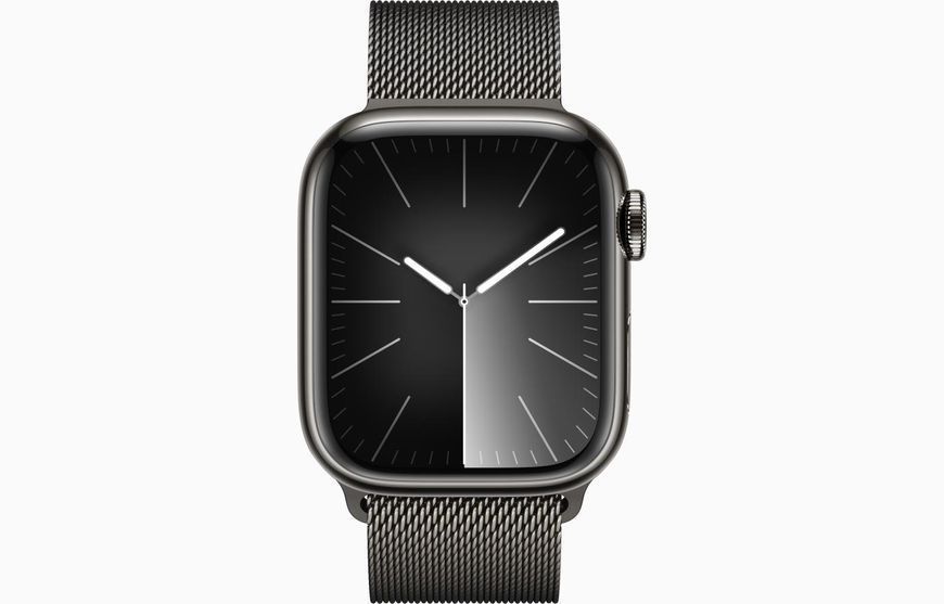 Смарт-годинник Apple Watch Series 9 GPS + LTE 45mm Graphite Stainless Steel Case With Graphite Milanese Loop MRMX3 278311 фото