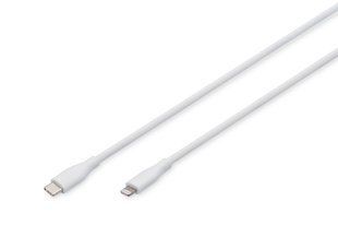 Кабель DIGITUS USB-C > Lightning заряджання/синхронізації, USB 2.0, 60W, силіконовий, 2м, білий (AK-600110-020-W) 372998 фото