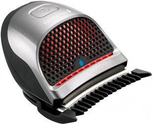 Машинка для стрижки Remington QuickCut Hairclipper, мережа+акум., роторний мотор, насадок-9, кейс, сталь, чорно-сріблястий (HC4250) 368566 фото